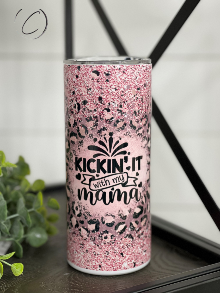 15 oz Kids Insulated Tumbler with Straw – Kickin' It With My Mama